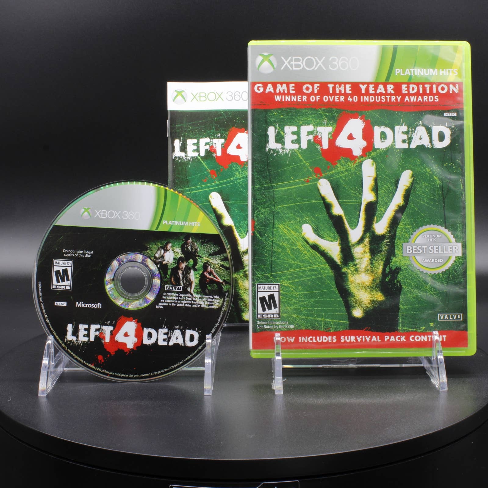 Left 4 Dead Xbox 360 Game of the Year Edition Platinum Hits K230306