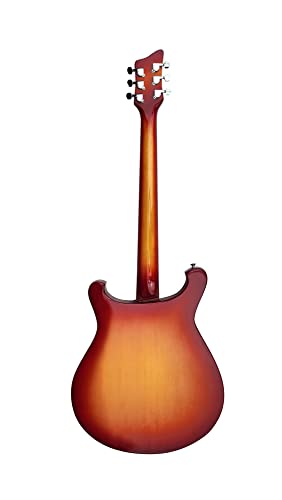 3T Sunburst Semi Hollow Electric Guitar D819