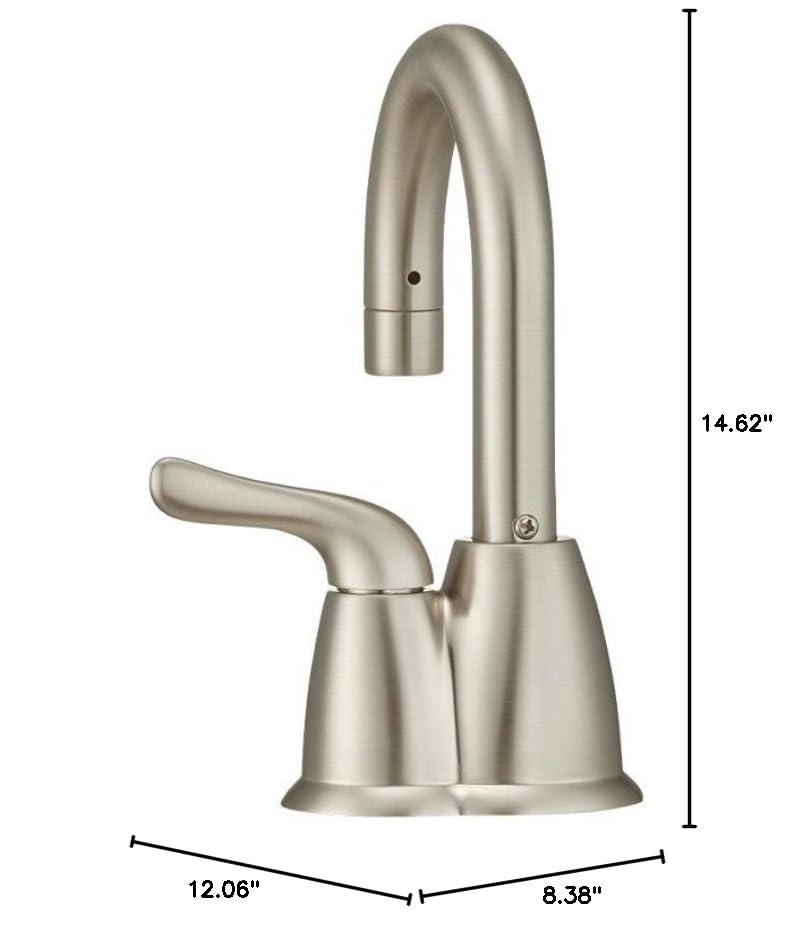Instant Hot Water Dispenser System, Single-Handle Faucet in Satin Nickel with 2/3-Gallon Stainless Steel Tank O4126