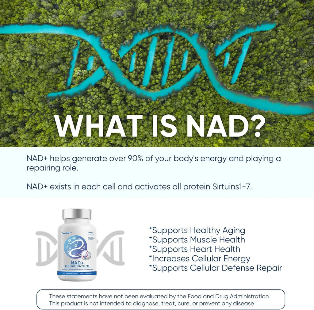 NAD+ 1000MG Resveratrol Boosting Supplement Z5350