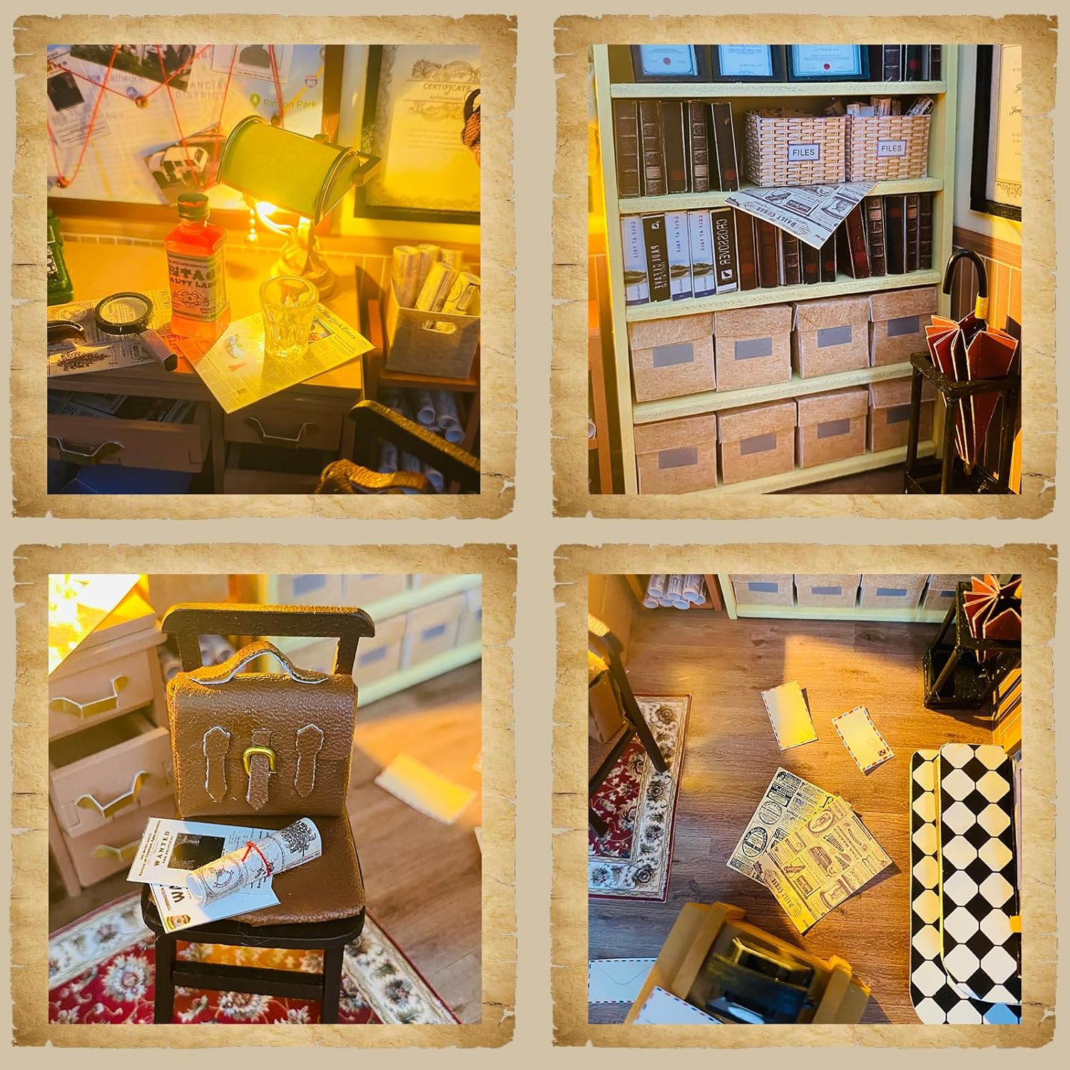 3D Wooden Miniature Dollhouse Kit with Furniture F34576