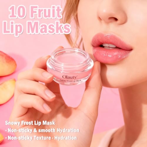 4 Pcs Lip Balm Honey Pot-Strawberry, Watermelon, Apple Lime, Honey Lip Mask Overnight Propolis Moisturizing Vitamin E Lip Balm V455470