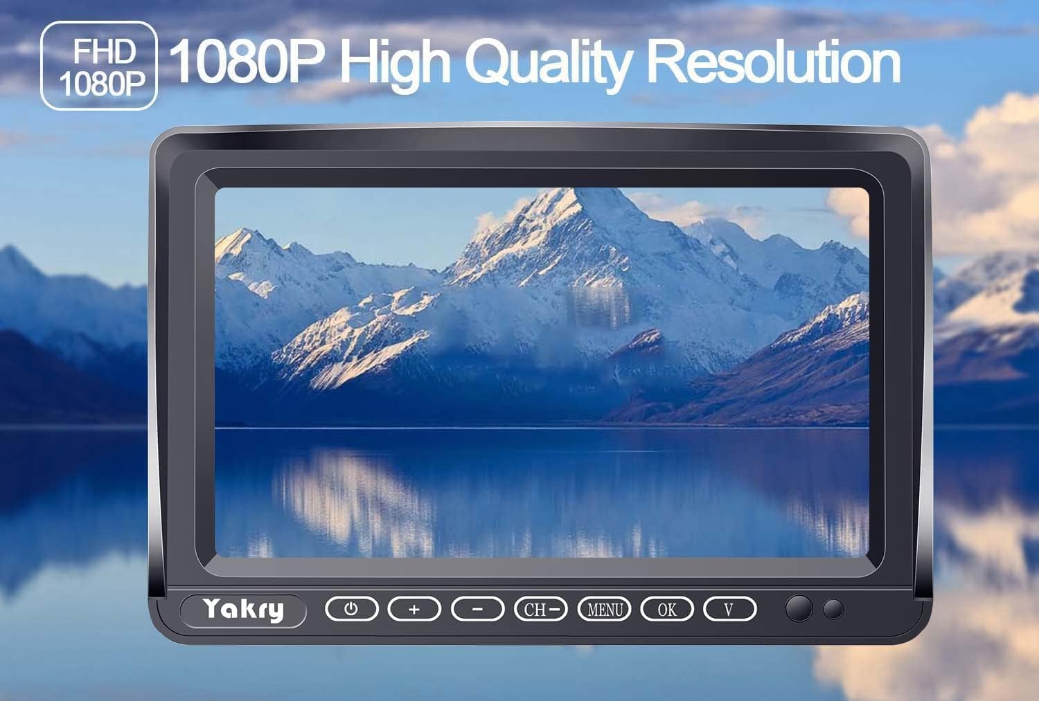 7 Inch HD 1080P Wireless Backup Camera with DVR Monitor M604