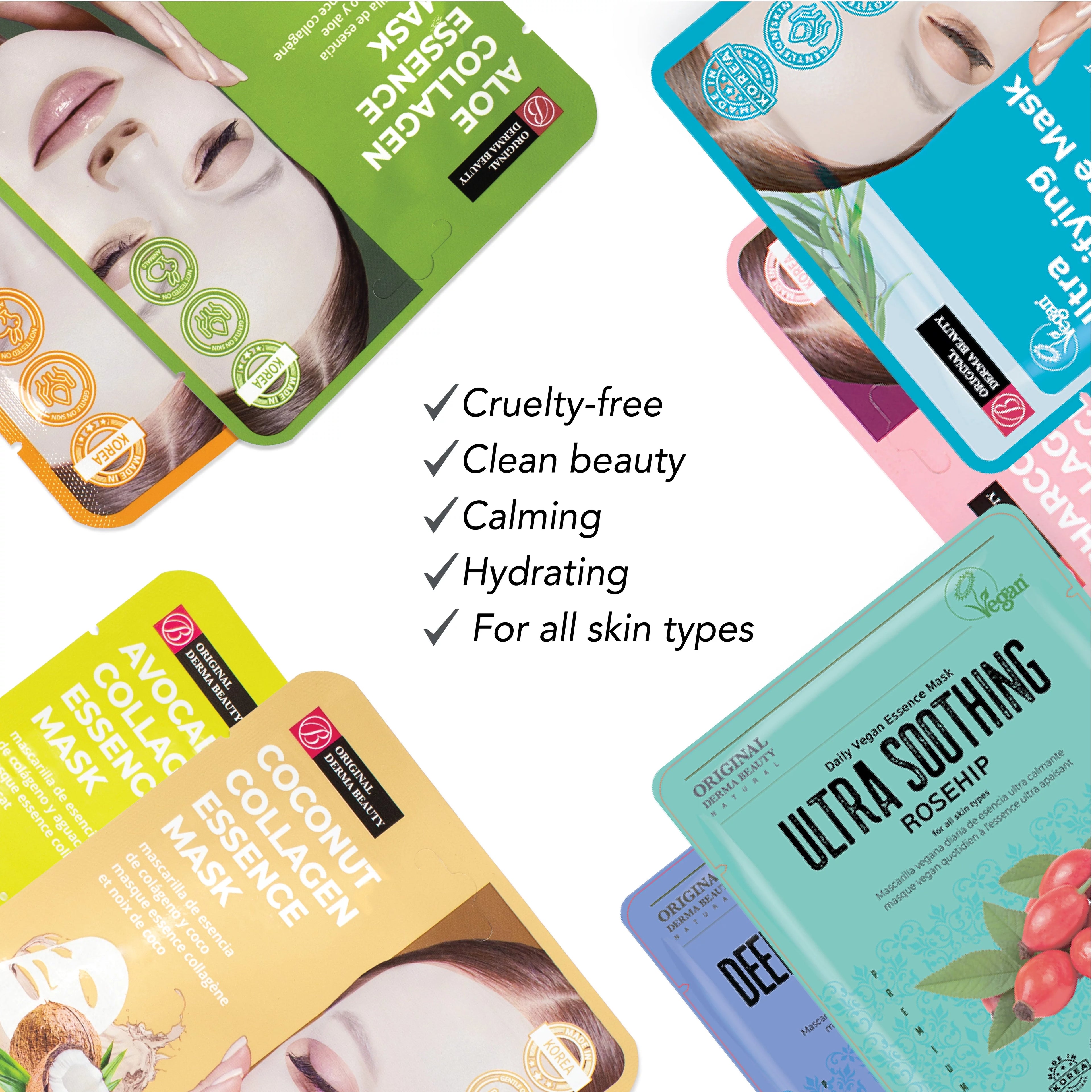 36 Pack Collagen Essence Face Mask Sheet Y271325