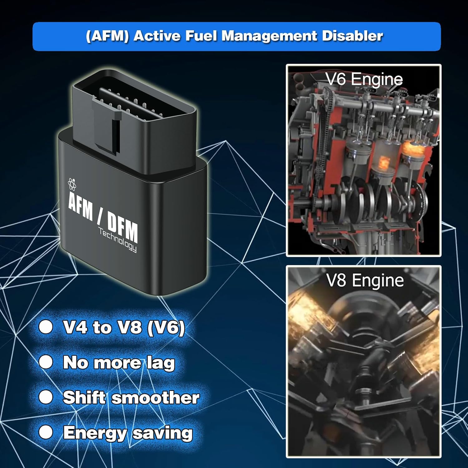 Active Fuel Management Disabler Device Compatible with GM V6 V8 Vehicle K5072