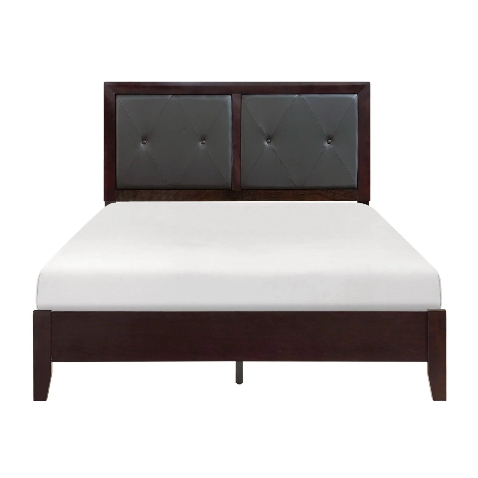 5pc Bedroom Set Full Bed Dresser Nightstand Chest Mirror P967362