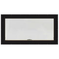 Black Painted Clad Wood Awning Window with Screen L85614