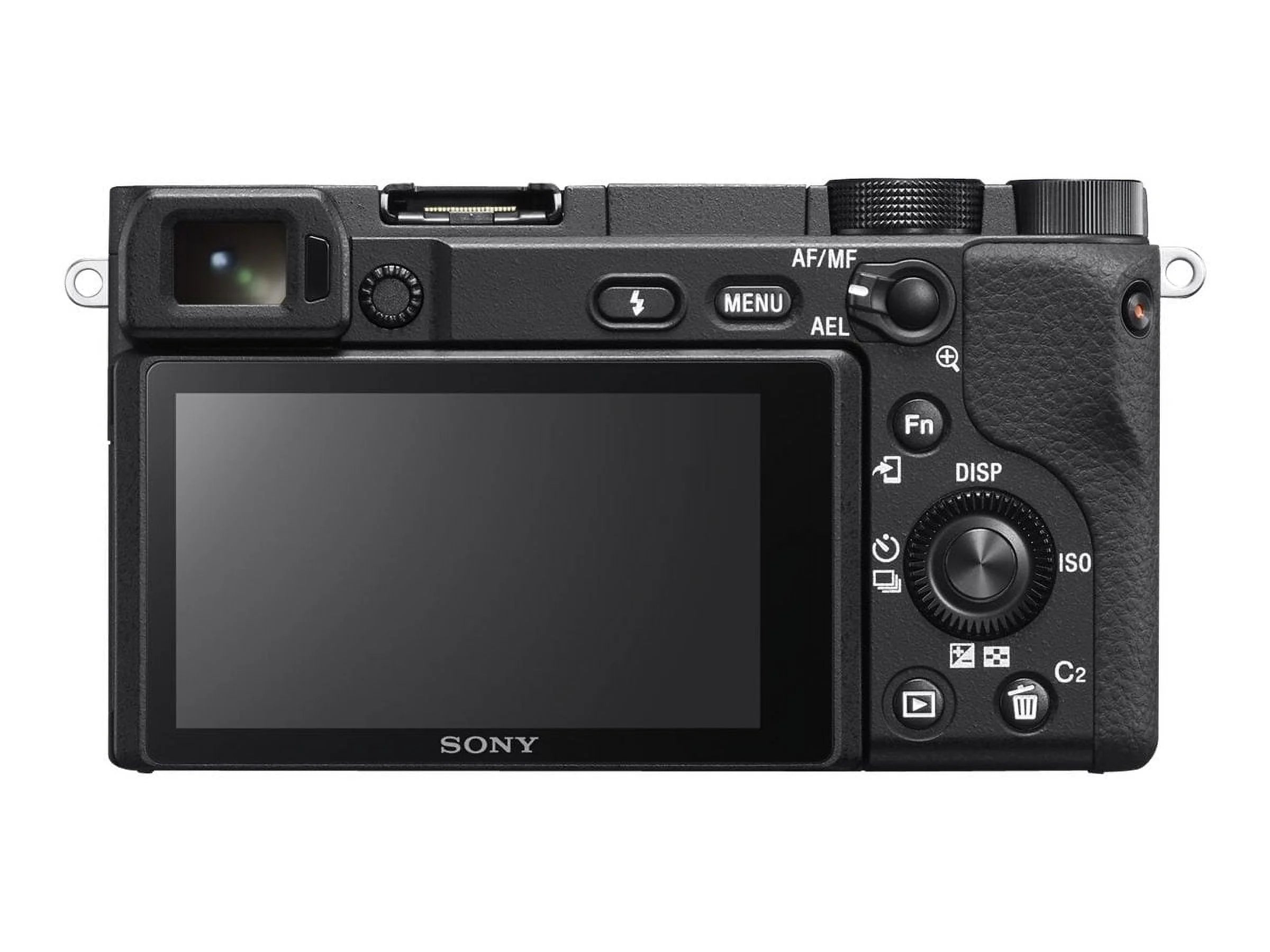 Black Mirrorless Digital Camera 24.2 MP APS-C 4K with 18-135mm Lens H20998