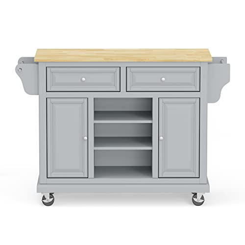 Cherry Wood Top Kitchen Cart V839