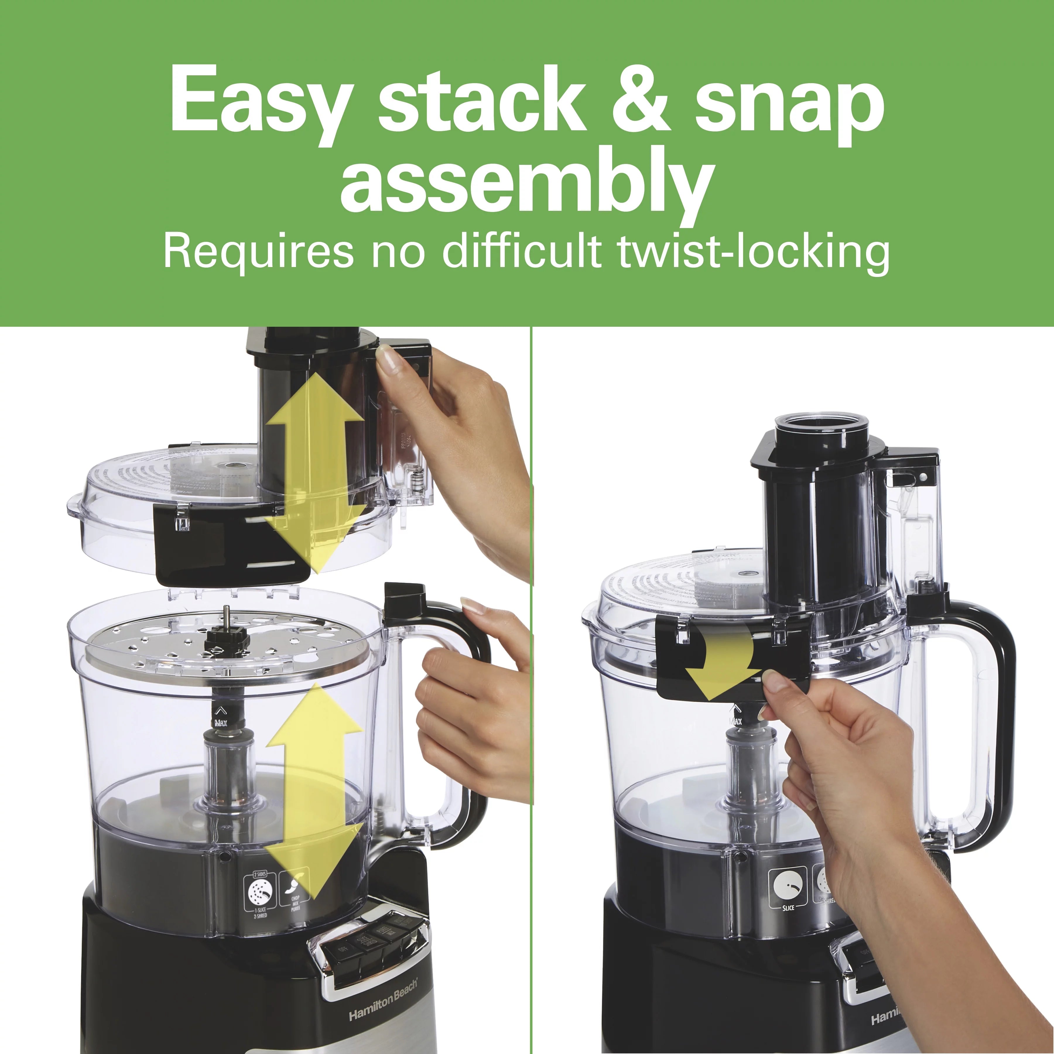 10 Cup Black and Stainless Food Processor D74705