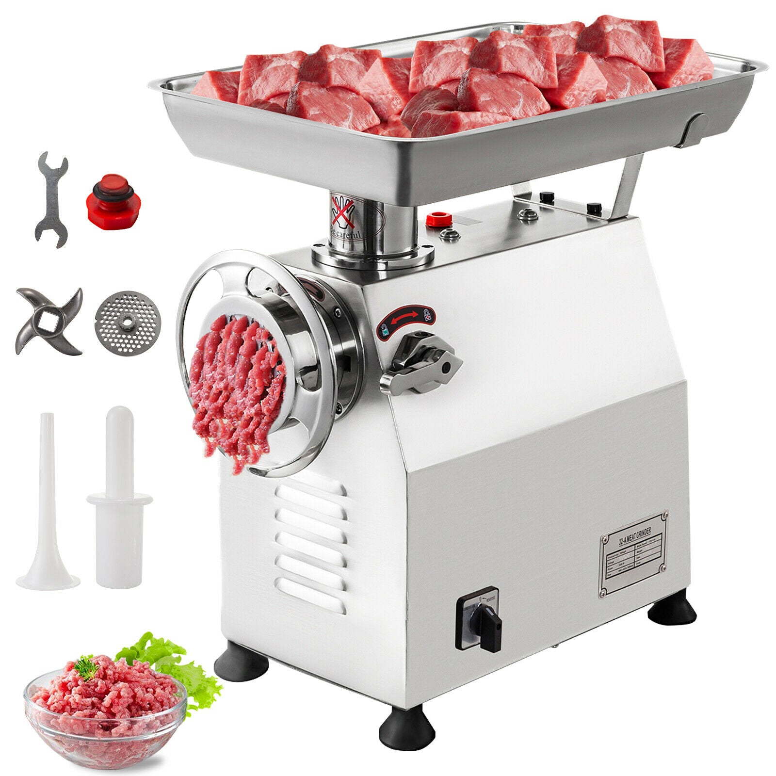 Commercial Electric Meat Grinder 2200W Stainless Steel K3452