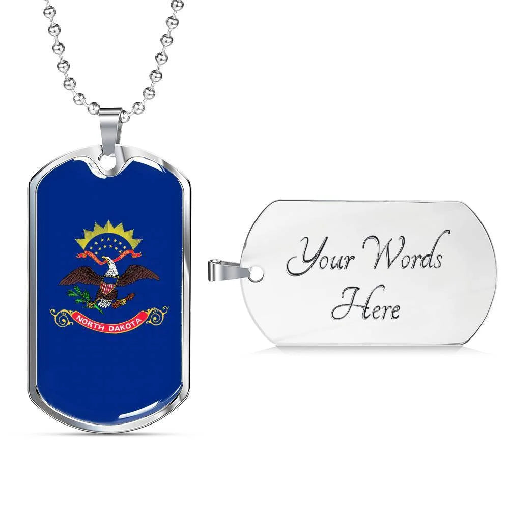 Stainless Steel Dog Tag Necklace W8269
