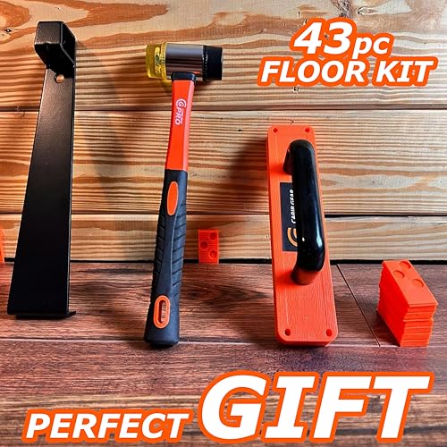 43-Piece Laminate Flooring Installation Kit with Handle, Pull Bar, Mallet, 40 Spacers M16297