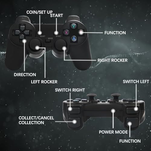 64G Retro Game Console with Dual 2.4G Controllers O171350