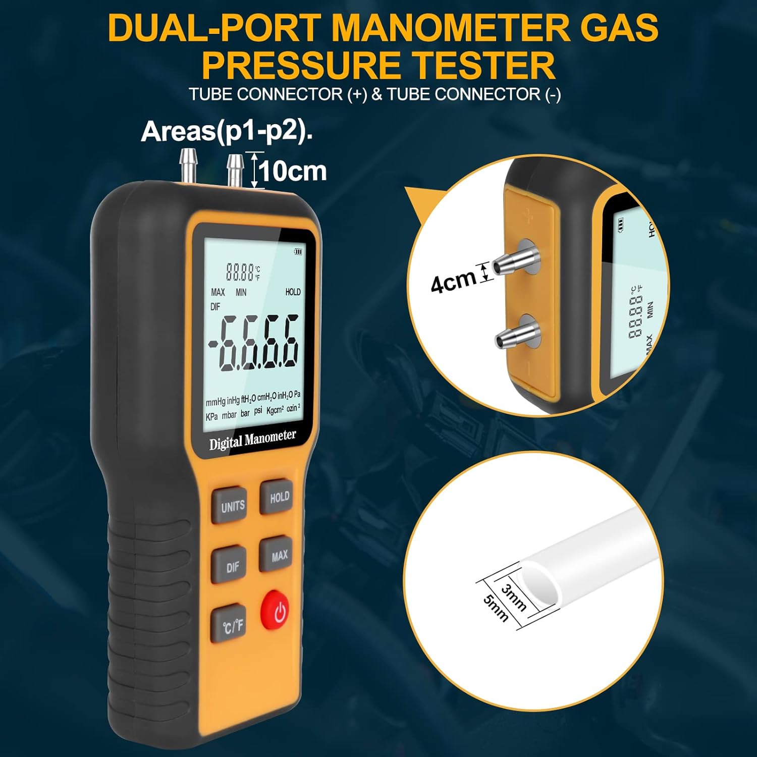 Dual-Port Digital Manometer W5886