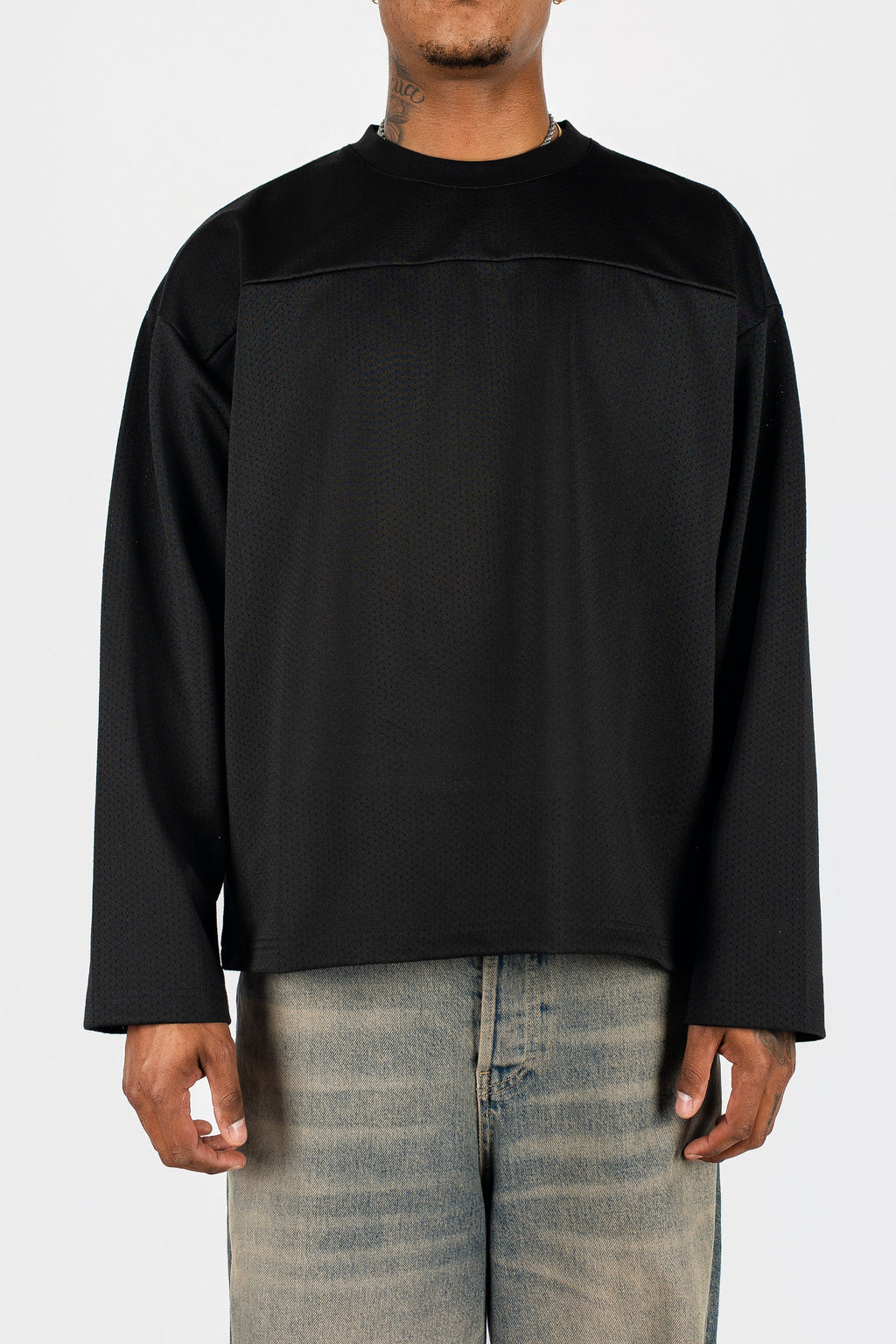 Long Sleeve Mesh Jersey