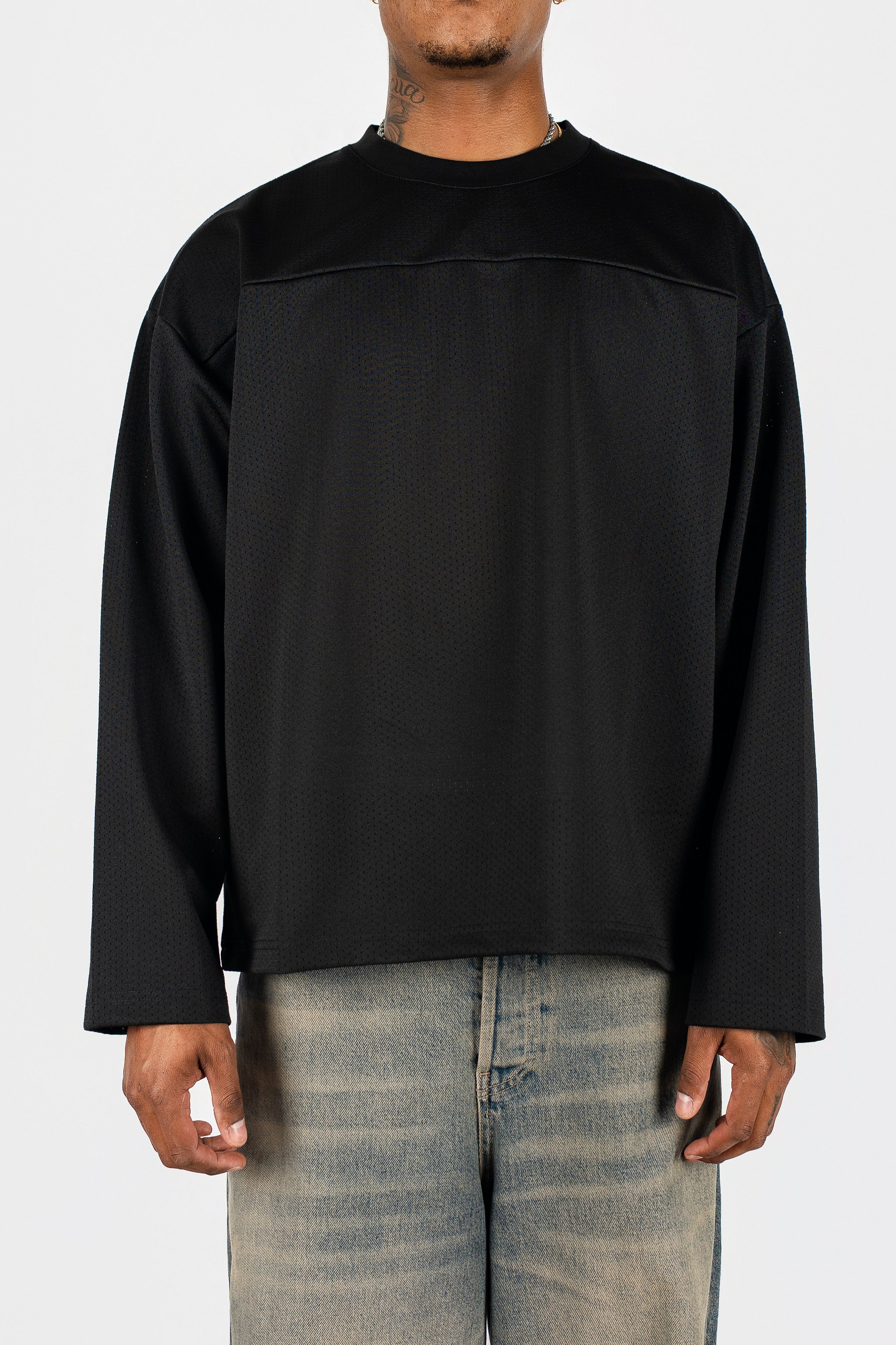 Long Sleeve Mesh Jersey