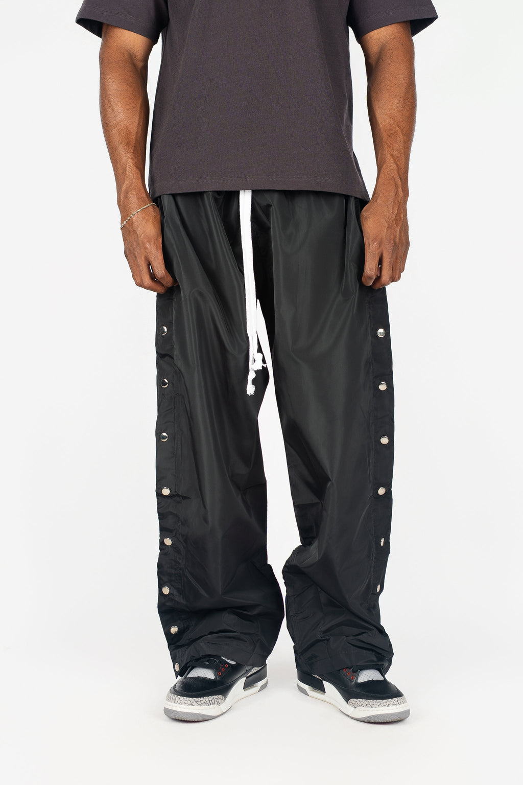 Side Snap Nylon Pants