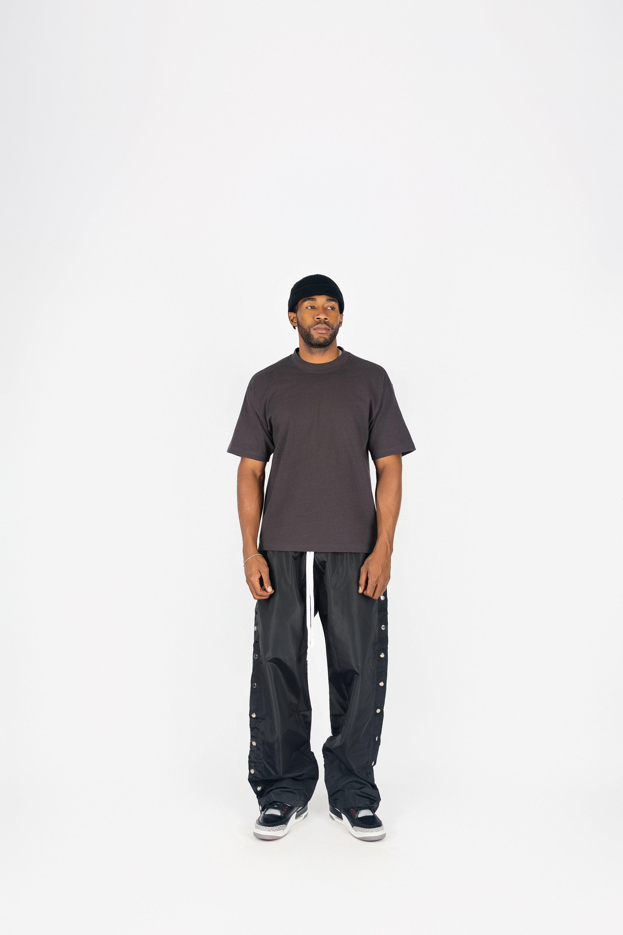 Side Snap Nylon Pants