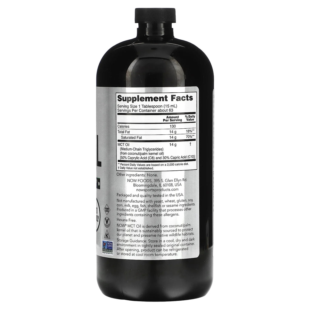 Unflavored MCT Oil, 32 fl oz (946 ml) S146