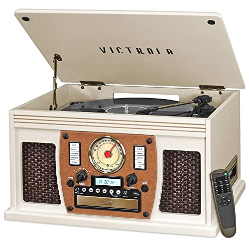 Mahogany 8-in-1 Bluetooth Record Player with Turntable G437620