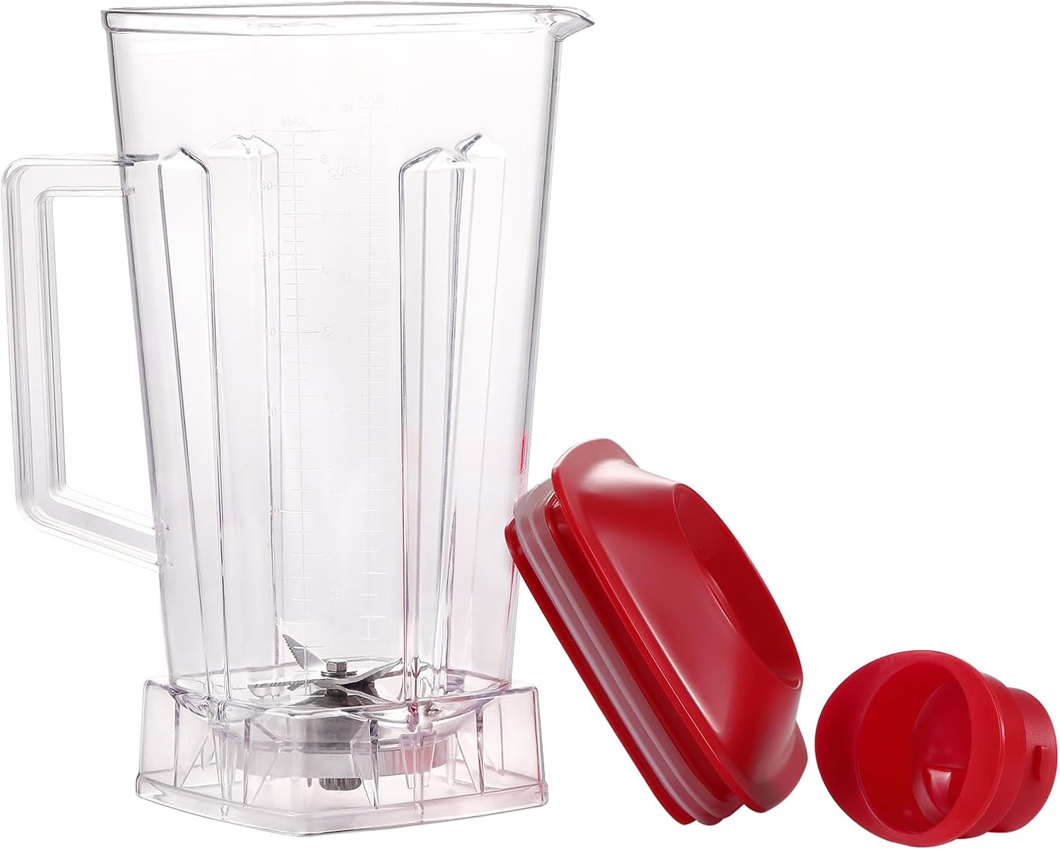 64 OZ Blender Pitcher with Red Lid A64298