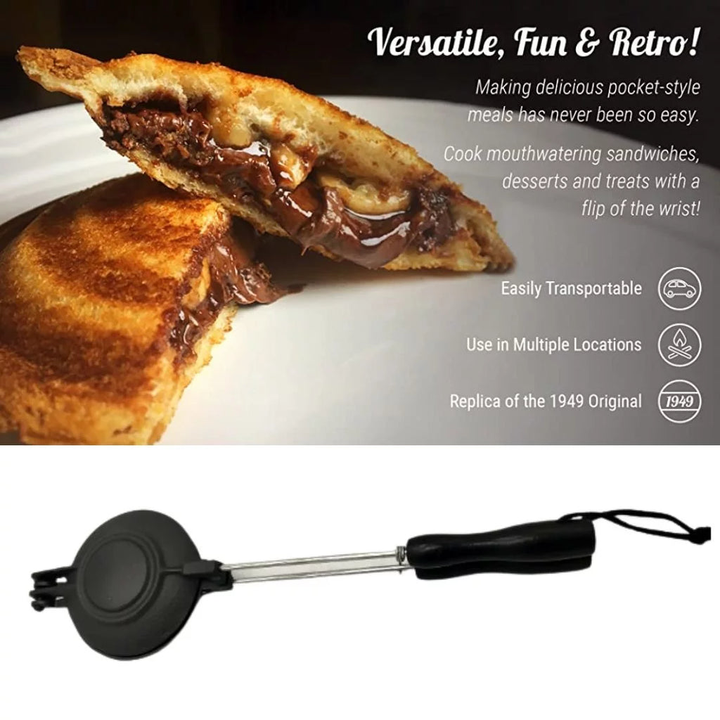 2 Pack Cast Iron Pie Sandwich Irons T880521