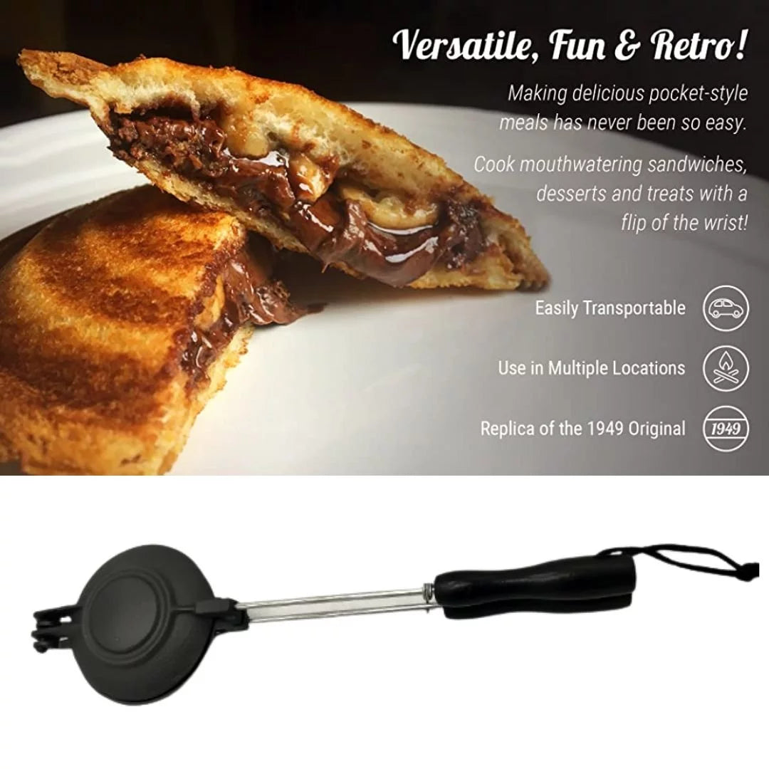 2 Pack Cast Iron Pie Sandwich Irons T880521