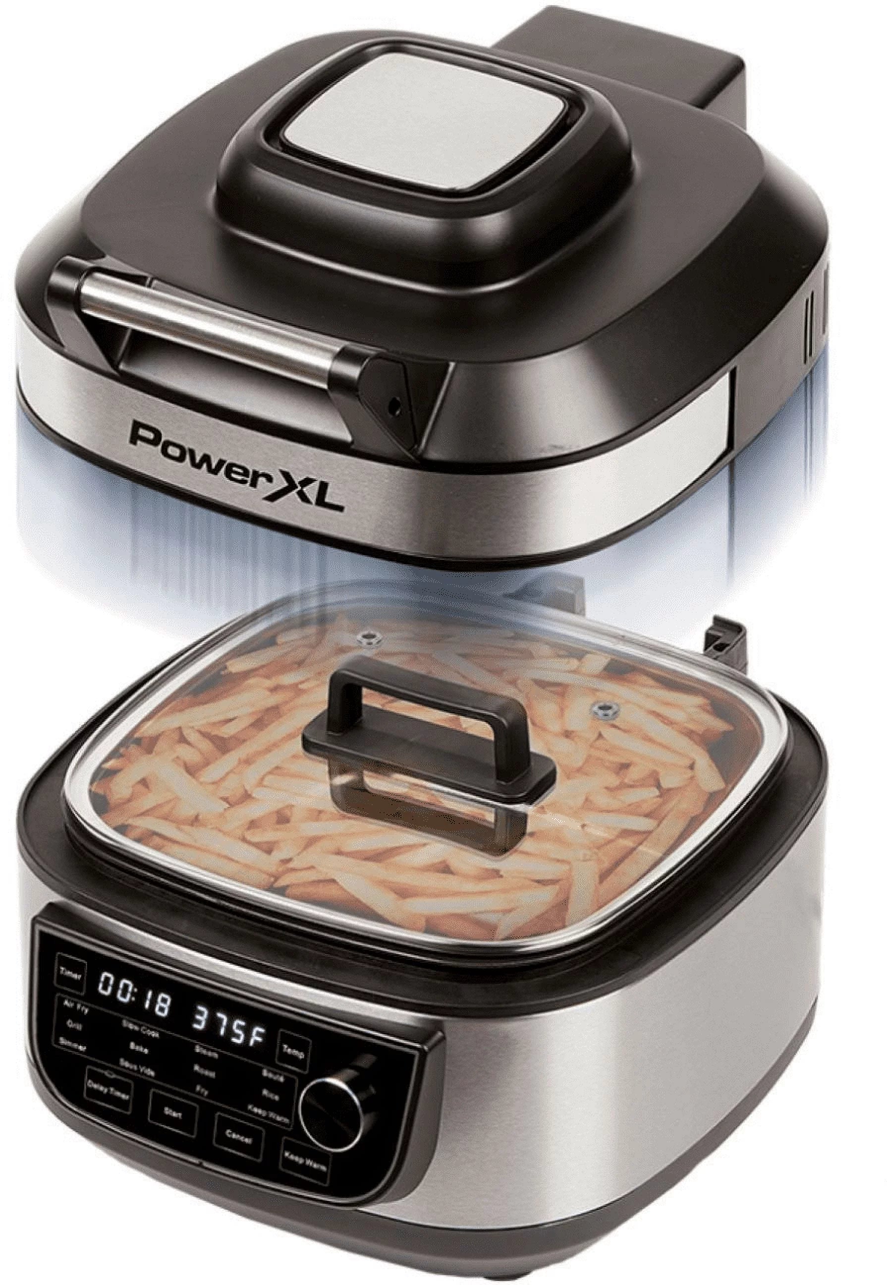 12-in-1 Stainless Steel Indoor Grill Air Fryer O3514