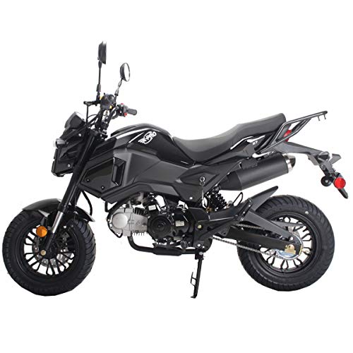 125cc Gas Motorcycle Dirt Bike Street Bike Black G740086
