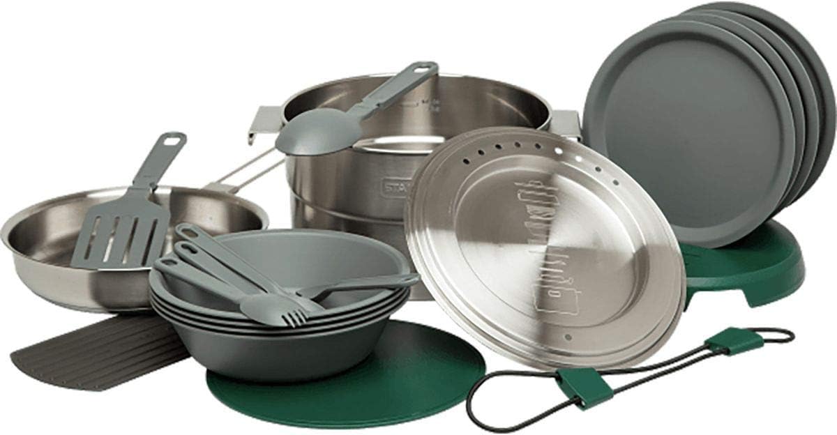 21 Pcs Stainless Steel Nesting Cookware Set Q76777