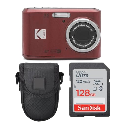 Digital Camera with Point & Shoot Camera Case and 128GB SDXC Memory Card V974441