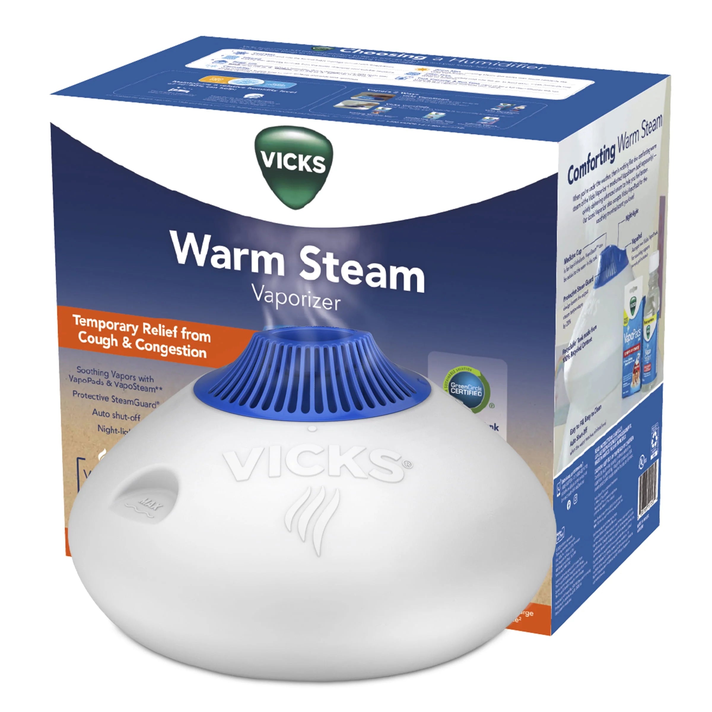 White Warm Steam Vaporizer Humidifier K558811