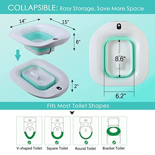 Blue Portable Electric Sitz Bath Bowl M7109