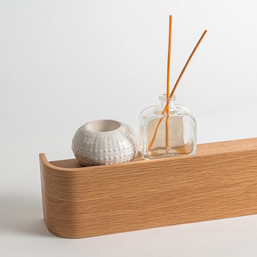 Solid Wood Veneer Coat Rack with Wall Hooks D474