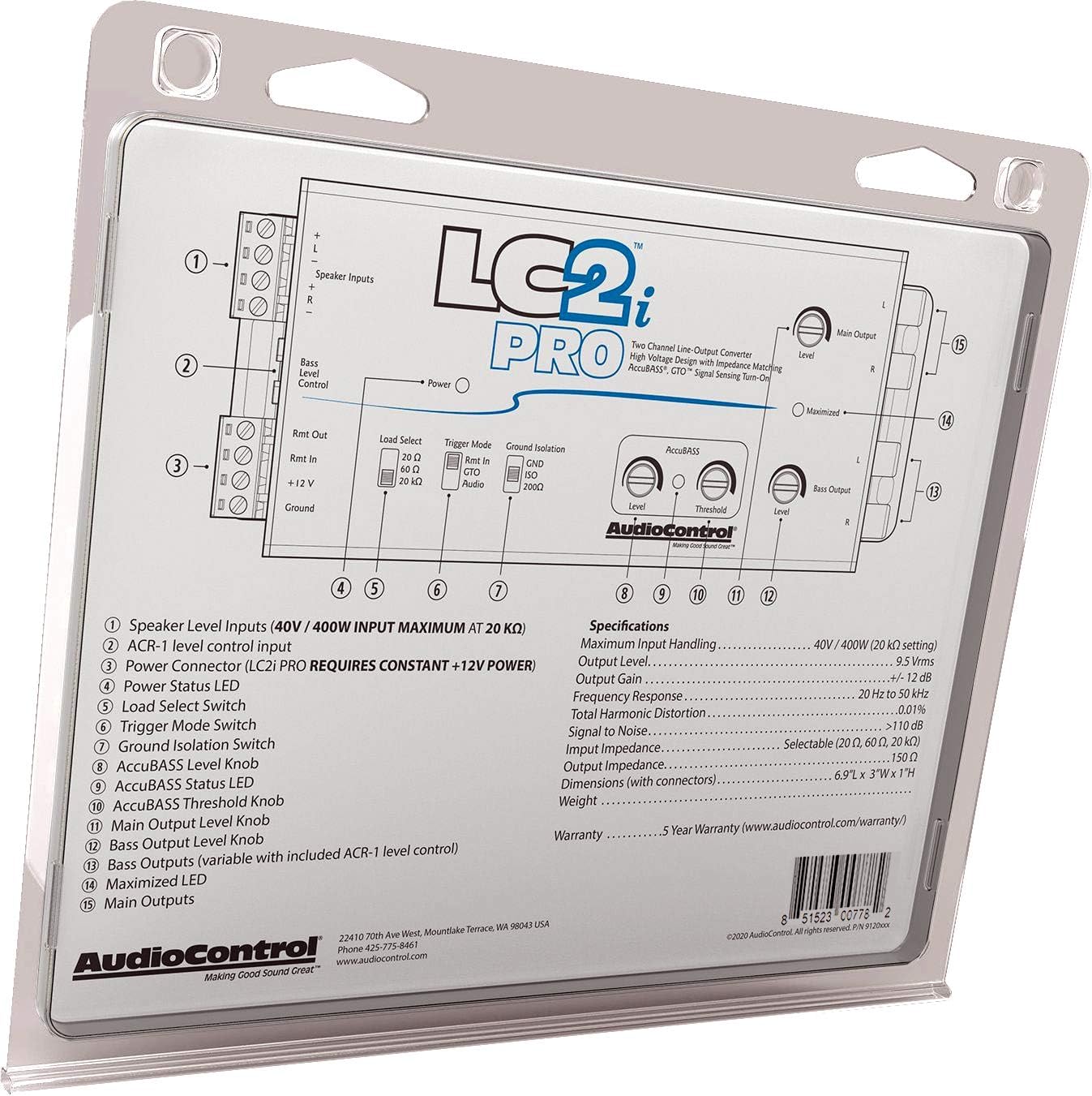 2-Channel Line Output Converter with Impedance Matching M858536