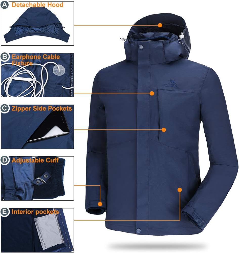 3 in 1 Waterproof Winter Ski Jacket J369493