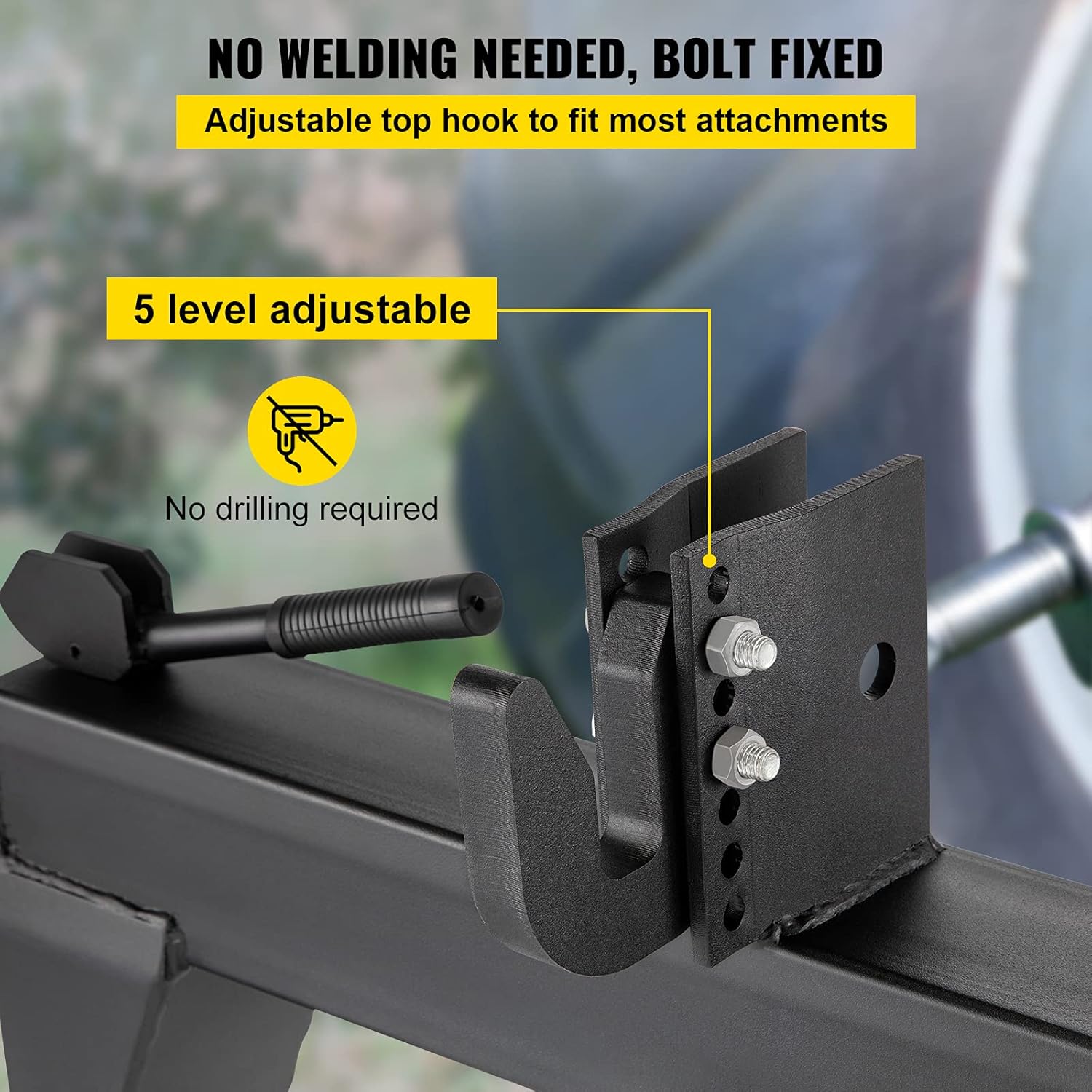 3-Point Quick Hitch, 3000 LBS Lifting Capacity, 26.6" Between Lower Arms K2666