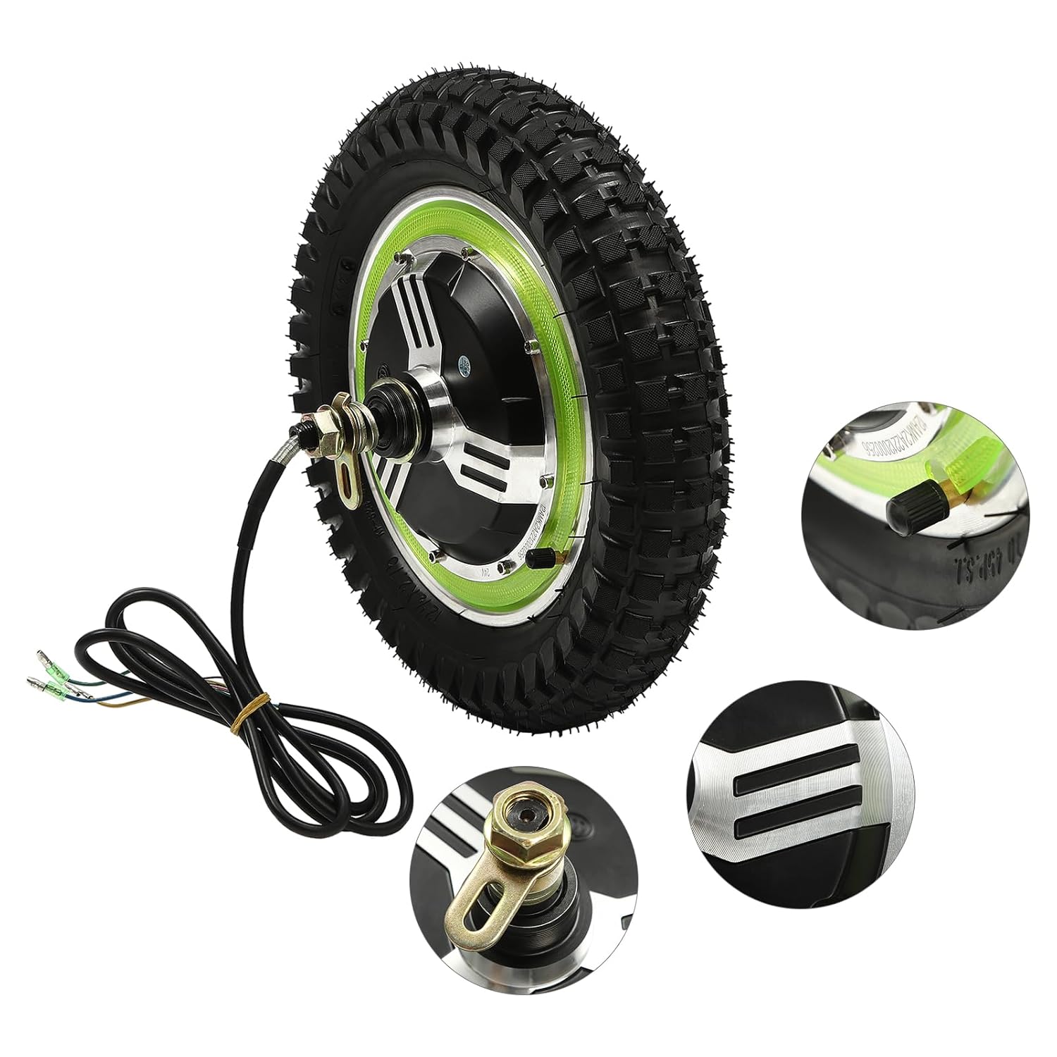 12'' 24V 350W Brushless Gearless Hub Motor Conversion Kit G526123
