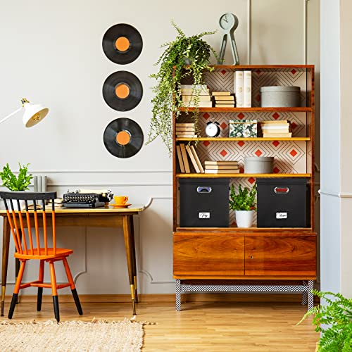 Stackable Vinyl Record Storage Box with Lid R94137
