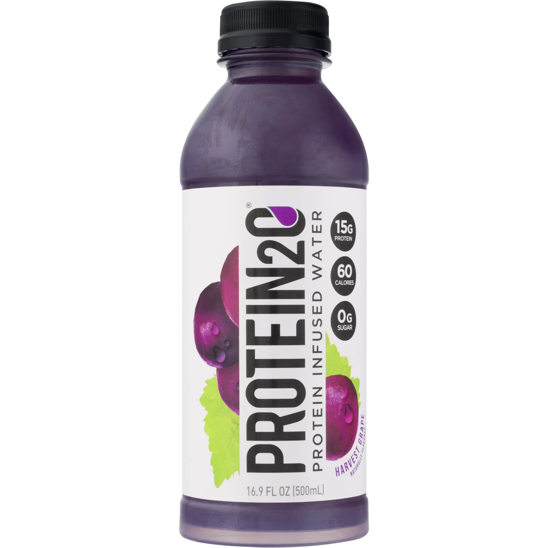 15g Whey Protein Infused Water, Harvest Grape, 16.9 oz Bottle Y6626
