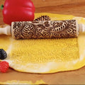 Wooden Embossed Rolling Pin L60436