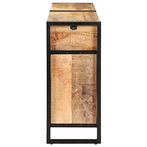Solid Mango Wood Sideboard with Drawers and Compartments M1090