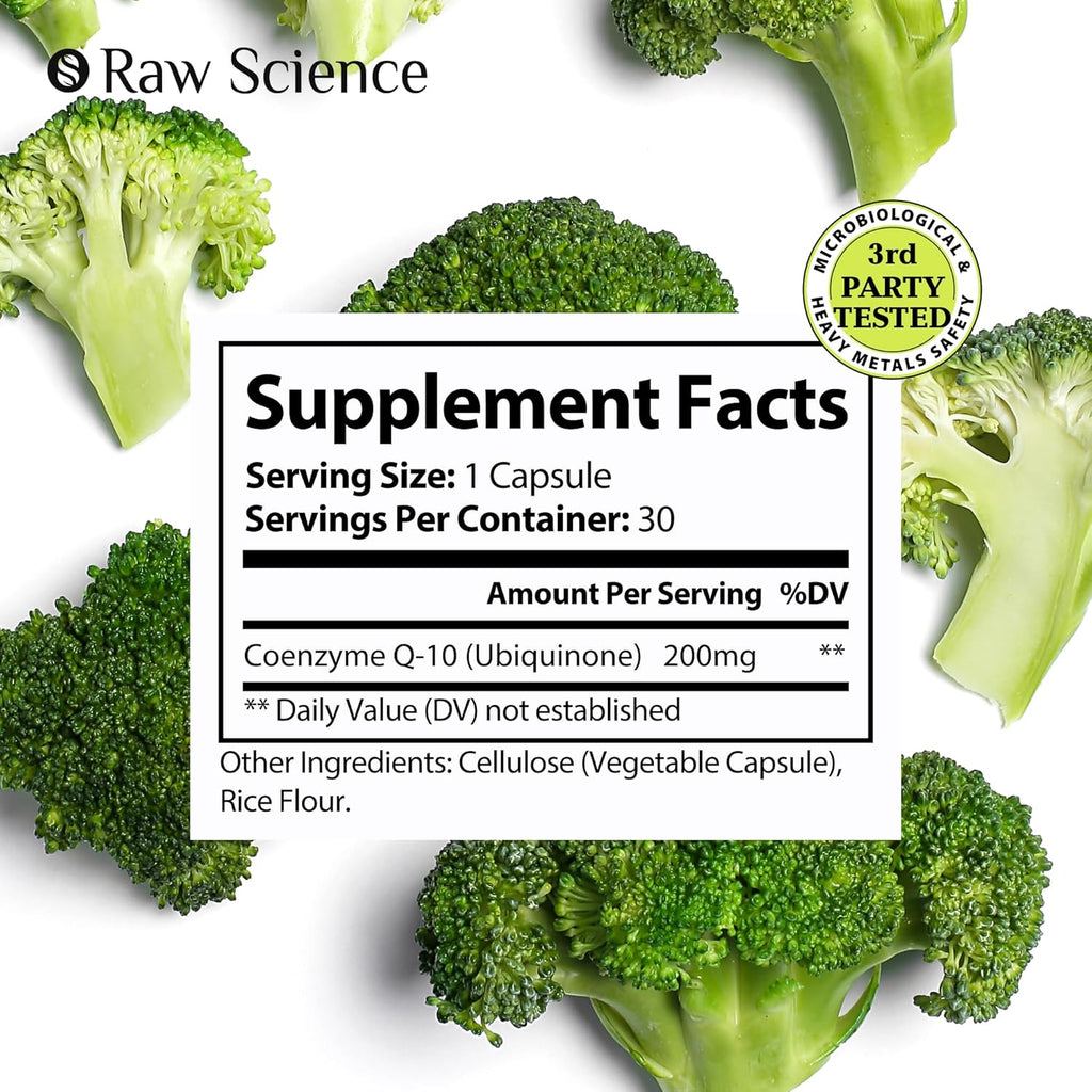 CoQ10 200mg Antioxidants Supplement - 30 Capsules J690292