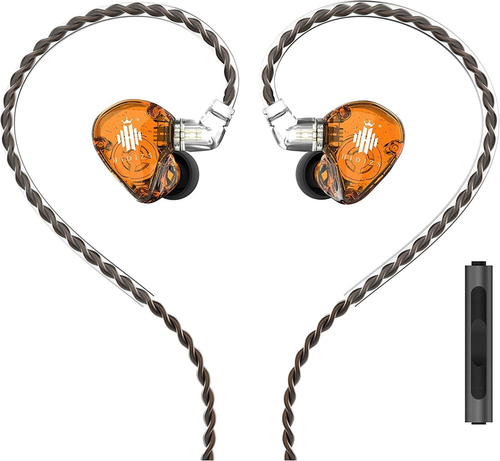 Black Polymer Diaphragm In-Ear Monitor Headphones with Detachable Cable C7091