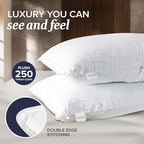 Standard/Queen Size Set of 2 Down Alternative Bed Pillows N150