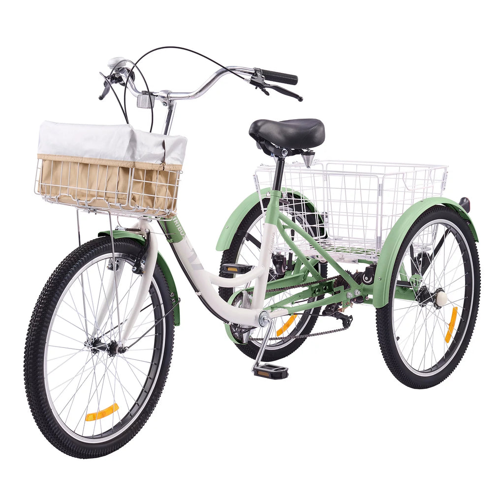Mint White 26 Inch 7 Gears Tricycle A24086