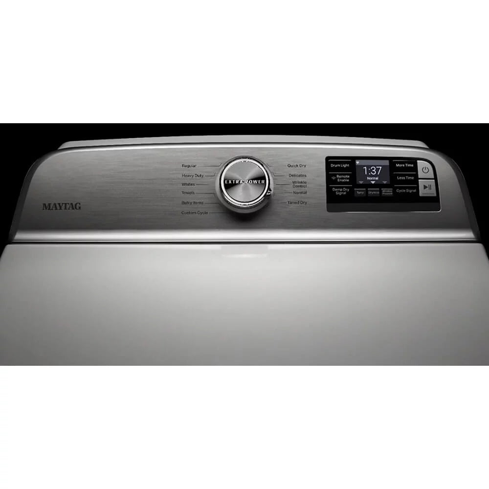 27" Wide 7.4 Cu. Ft. Gas Dryer White P1513