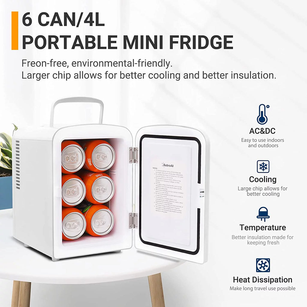 6 Can 4 Liter Portable Electric Cooler X42739