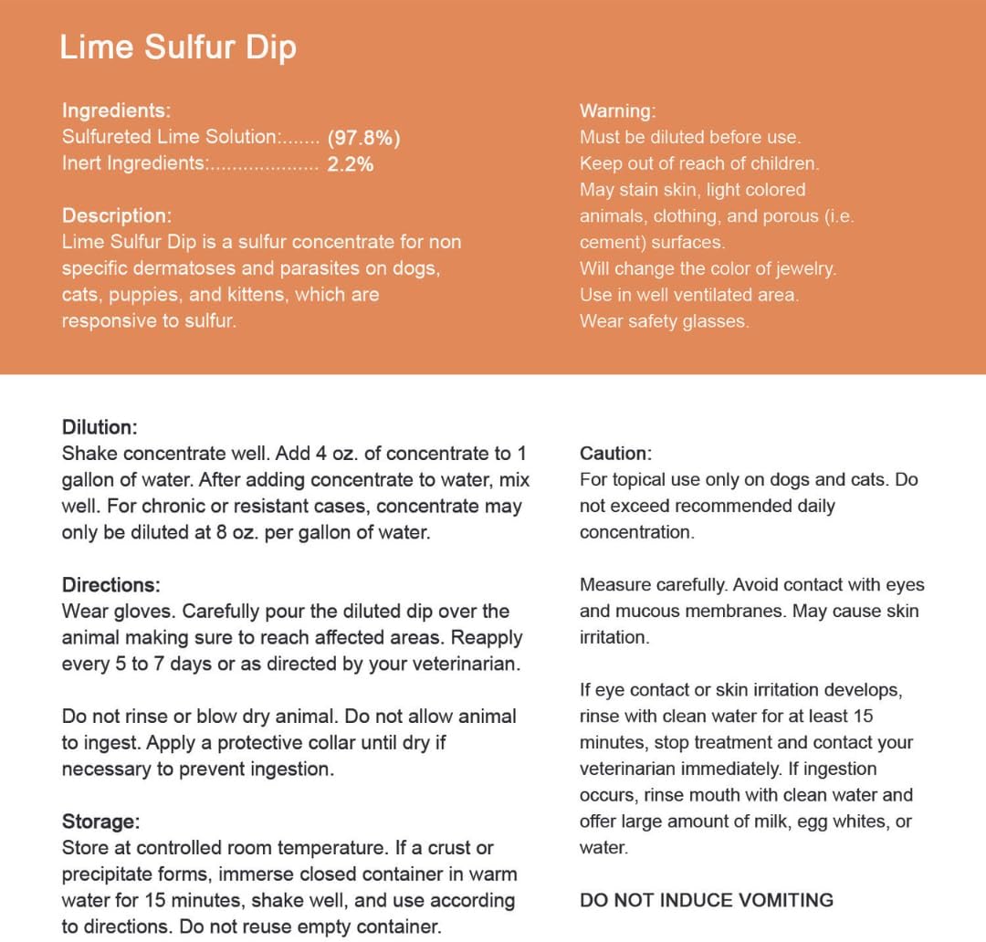 Lime Sulfur Dip 16 oz Q140505